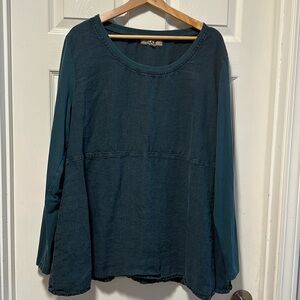 Flax linen/cotton blouse
